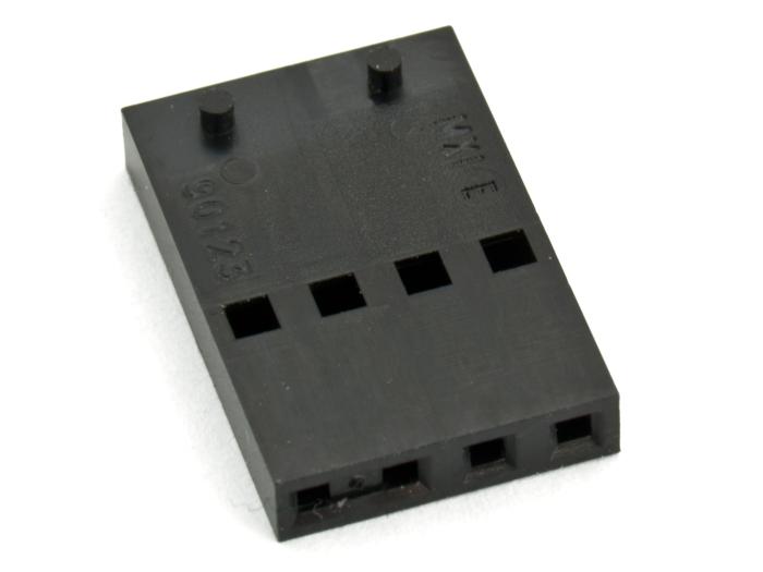 Contact housing 1x4p 2.54mm C-GRID III @ electrokit (1 of 2)