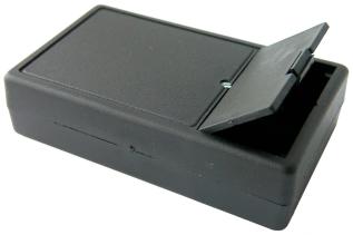 Enclosure 102x61x26mm with battery lid @ electrokit