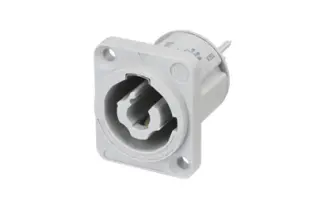 Power twist chassi hane 3-pol 16A 250VAC grå @ electrokit