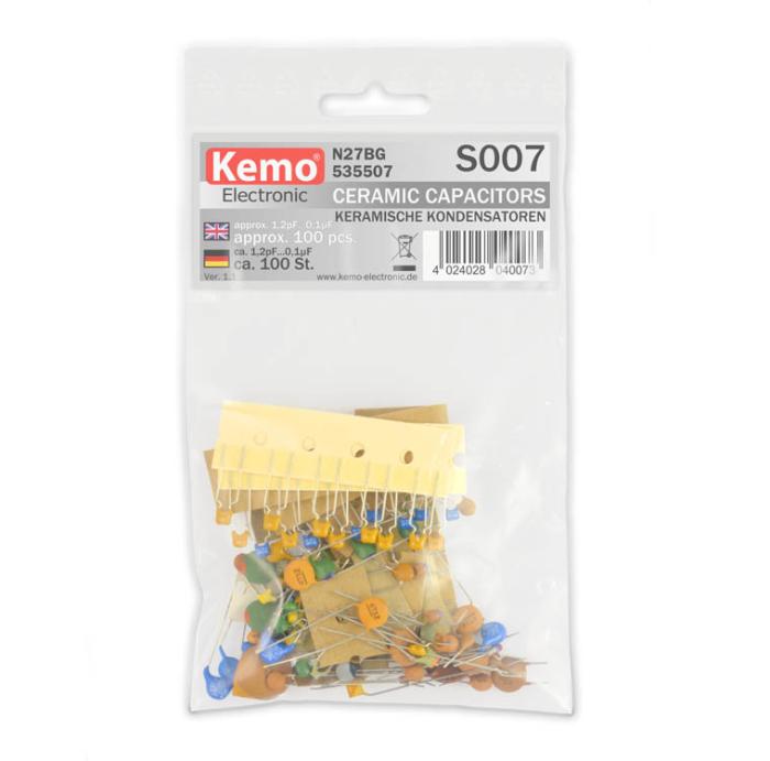 Keramiska kondensatorer ca 100 st - blandade värden @ electrokit (2 av 2)