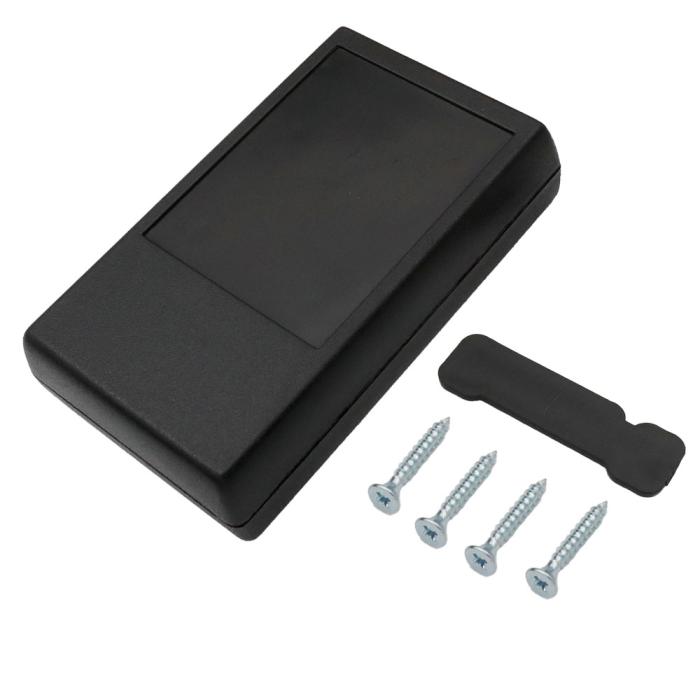 Enclosure 110x66x27mm with battery lid black @ electrokit (1 of 1)