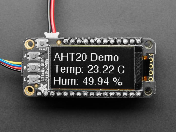FeatherWing OLED - 128x64px @ electrokit (7 av 8)