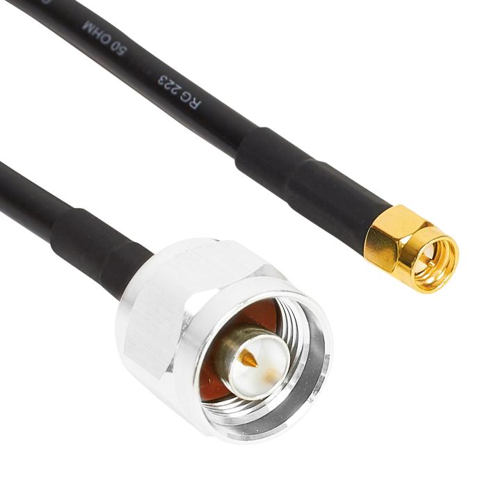 Kabel N-hane SMA-hane 0.75m RG-58 @ electrokit (2 av 2)