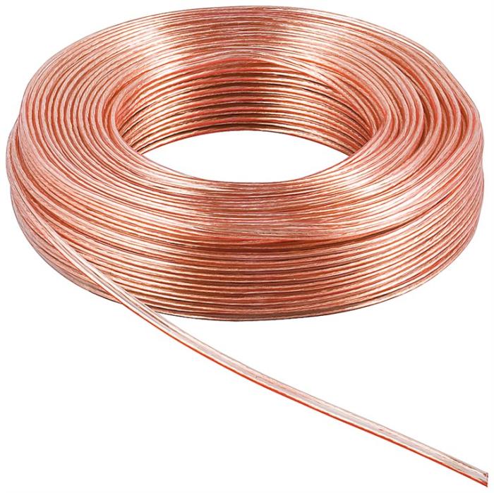 Kabel 2x0.5mm² Cu transparent 25m @ electrokit (2 av 2)