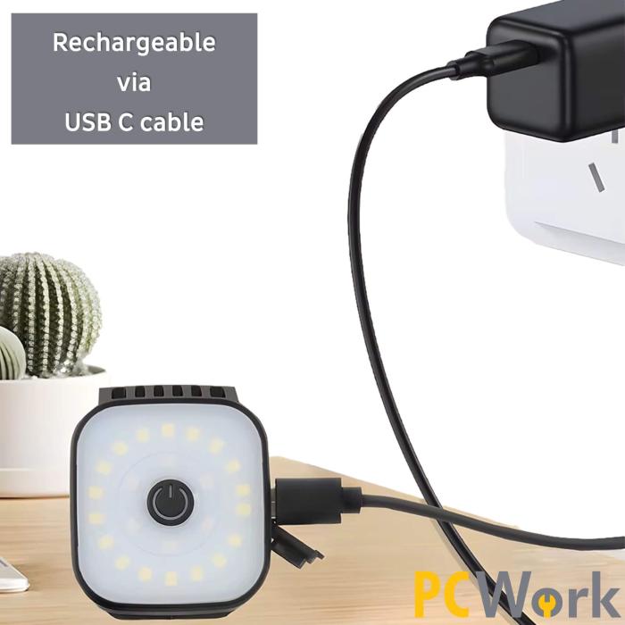 Pannlampa LED 200lm laddningsbar USB-C @ electrokit (3 av 5)