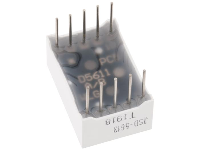 LED-display 7-seg 14mm blå CA @ electrokit (2 av 3)
