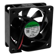 Fläkt 60x60x25mm 12VDC 27dBA 39.7m³/h @ electrokit