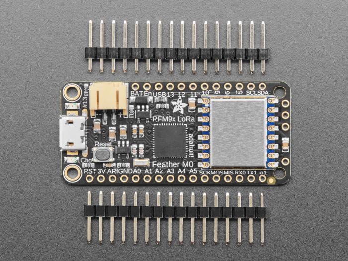 Adafruit Feather M0 RFM96 LoRa Radio - 433MHz @ electrokit (3 av 7)