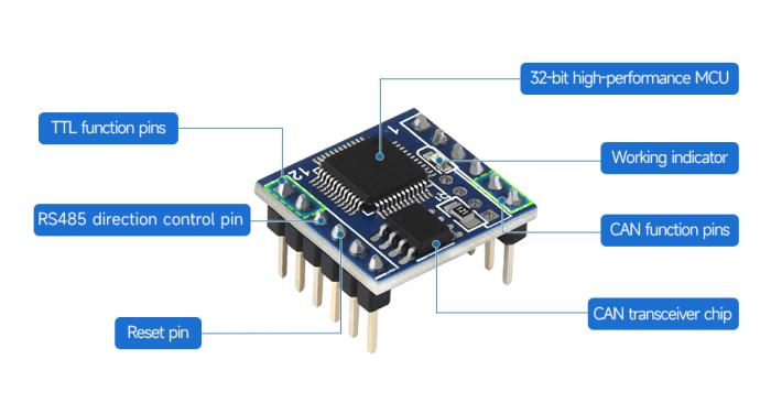 TTL- till CAN-bus/Modbus adapterkort 3.3V @ electrokit (6 av 8)