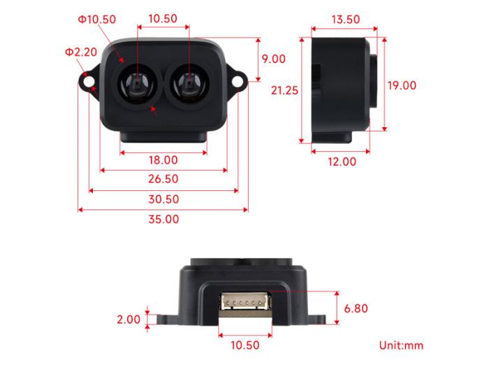 Avståndsgivare Lidar 0.2-8m TF-Luna @ electrokit (8 av 8)