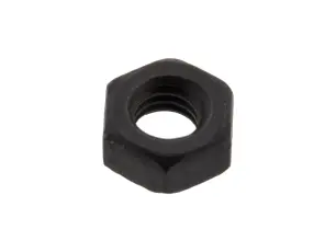 Hex nut M4 black @ electrokit
