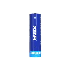 Batteri Li-Ion 18650 3.6V 3600mAh med skyddskrets Xtar @ electrokit