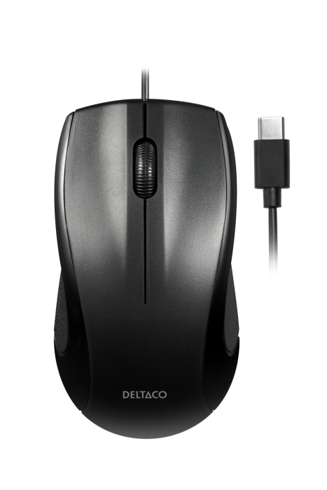 Optisk USB-C-mus - svart @ electrokit (1 av 3)