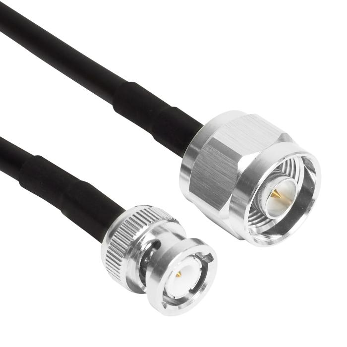 Kabel N-hane BNC-hane 0.75m RG-58 @ electrokit (2 av 2)
