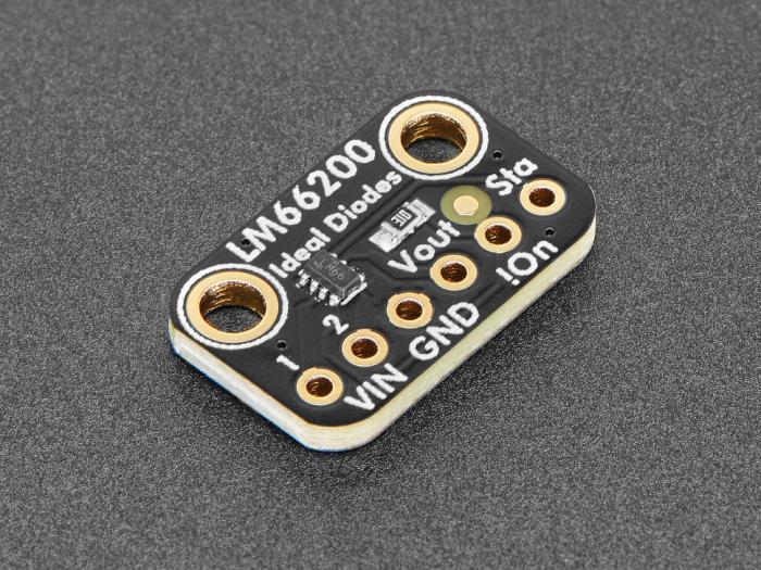 LM66200 2x ideal diodes mounted on board 5V 2.5A @ electrokit (4 of 4)