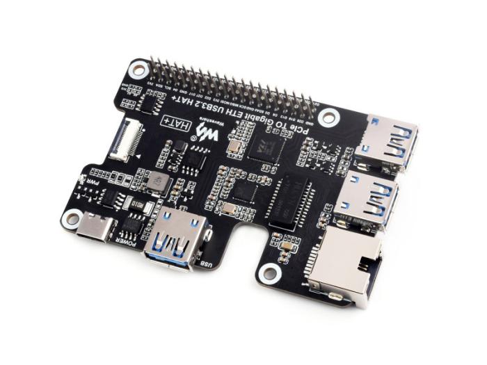 Gbit Ethernet & USB 3.2 HAT for Raspberry Pi 5 @ electrokit (2 of 9)