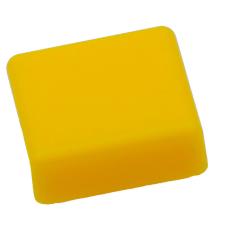 Topp för tryckknapp 12x12mm - gul @ electrokit
