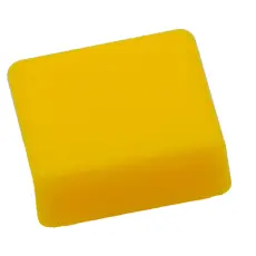 Topp för tryckknapp 12x12mm - gul @ electrokit