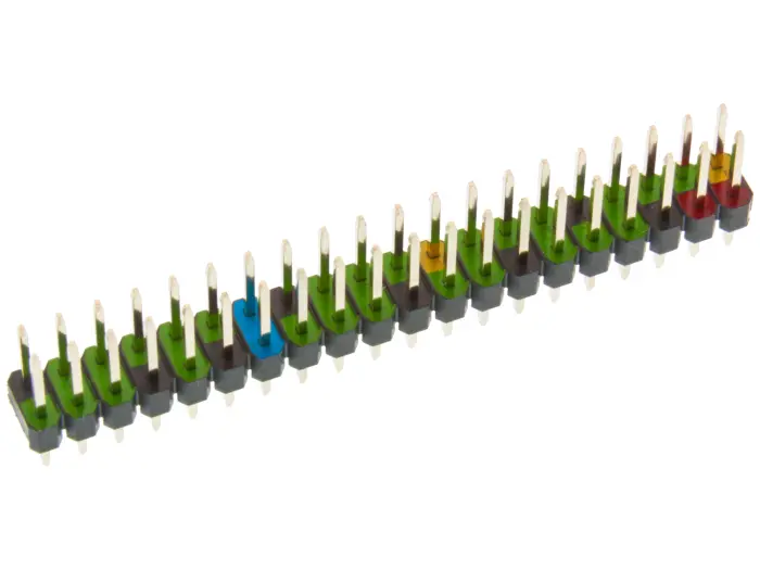 Colour coded pin header for Raspberry Pi Zero GPIO @ electrokit (1 of 1)