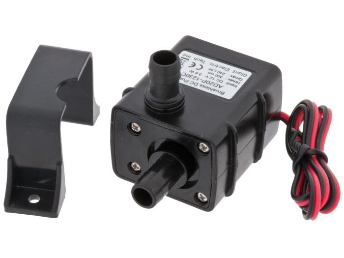 Vattenpump 12V AD20P 240 l/h @ electrokit (1 av 2)