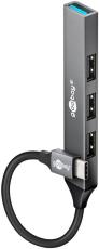 USB-C Hub 4 portar med USB-A 5 Gbit/s @ electrokit