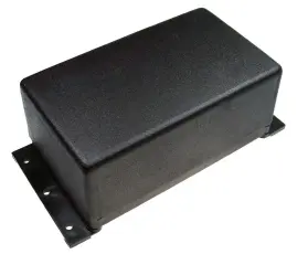 Apparatlåda 120x70x50mm med fläns @ electrokit