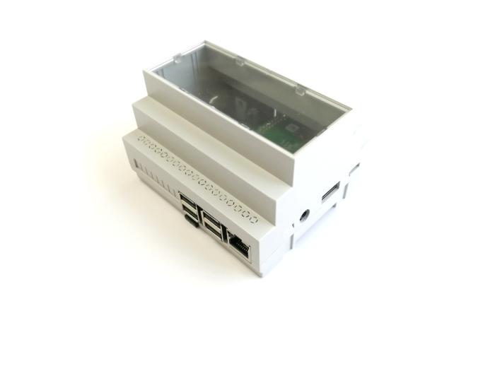 Inbyggnadslåda för Raspberry Pi 4 - DIN-skena @ electrokit (2 av 10)