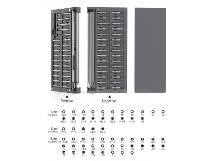 Skruvmejselset batteridriven - 55 bits @ electrokit (3 av 6)