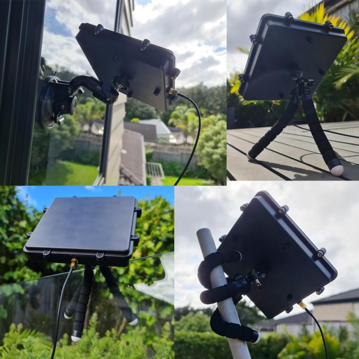 RTL-SDR aktiv L-band Inmarsat / Iridium patch-antenn-set @ electrokit (2 av 2)