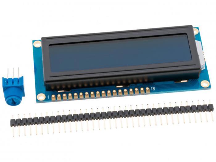 Multi color LCD 2x16 tecken RGB @ electrokit (1 av 6)