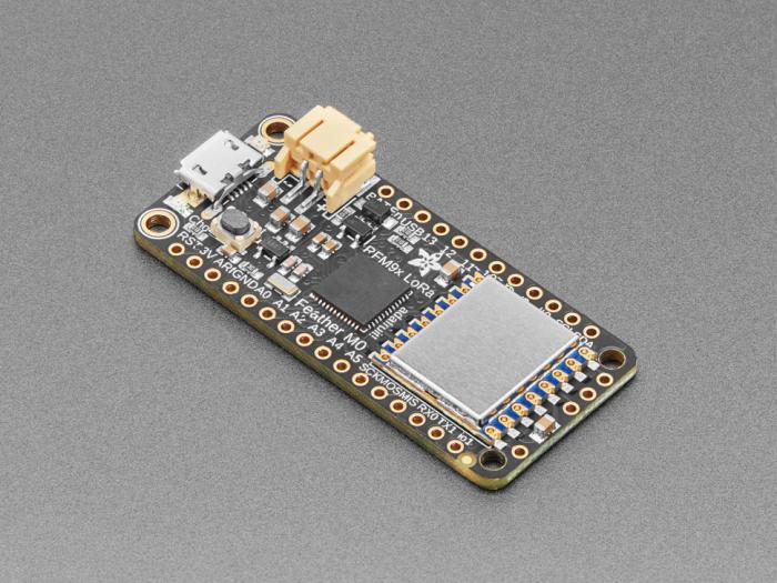 Adafruit Feather M0 RFM96 LoRa Radio - 433MHz @ electrokit (4 av 7)
