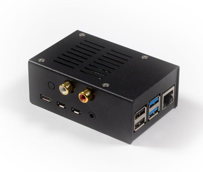 HiFiBerry Steel Case Pi4 V2 (DAC+/ADC) @ electrokit (1 of 1)