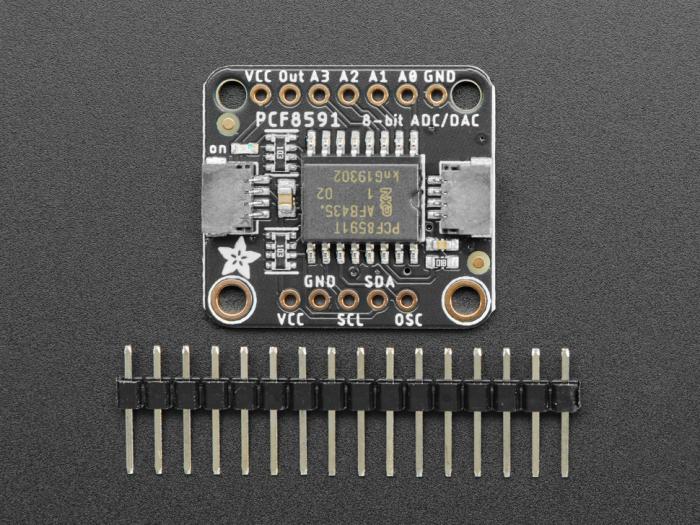 8-bit 1-kanal DAC + 4-kanal ADC med QWIIC @ electrokit (4 av 5)
