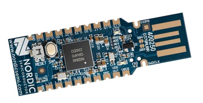 nRF52840 Bluetooth 5.0 BLE Mesh USB dongle @ electrokit (2 av 2)
