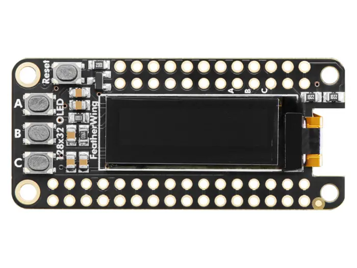 FeatherWing OLED - 128x32px @ electrokit (1 av 6)