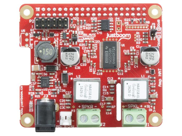 JustBoom Amp HAT @ electrokit (1 av 6)