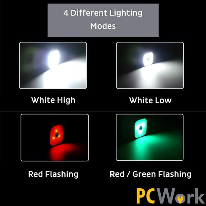 Pannlampa LED 200lm laddningsbar USB-C @ electrokit (5 av 5)