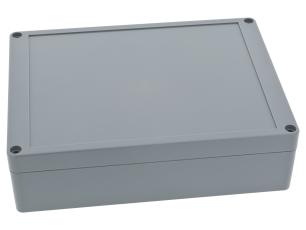 Apparatlåda 200x150x55mm ABS IP65 grå @ electrokit