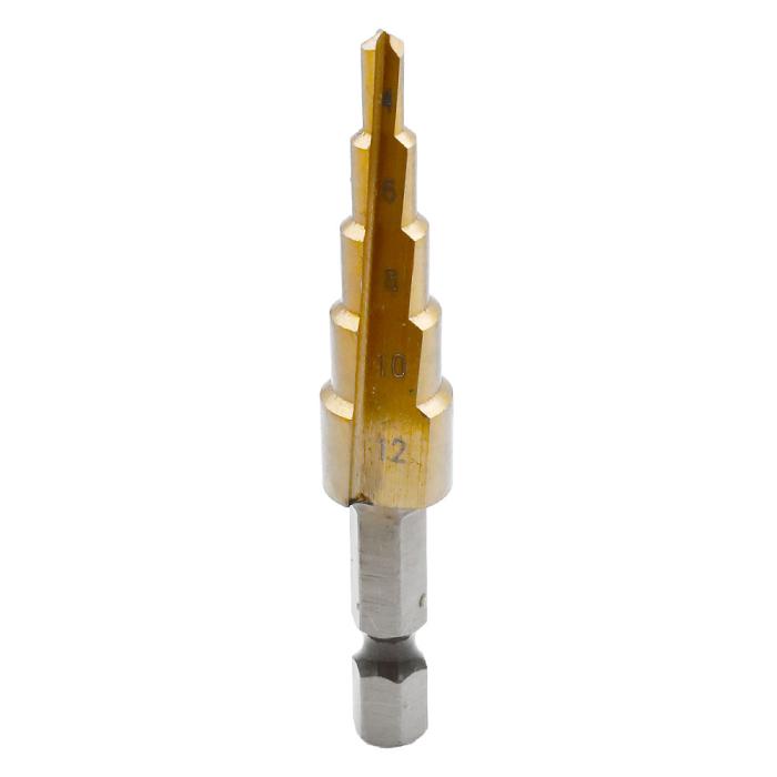 Hårdmetall stegborr 4-12mm HSS @ electrokit (1 av 1)