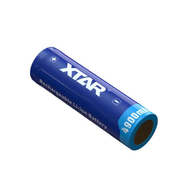 Batteri Li-Ion 21700 3.7V 4900mAh med skyddskrets Xtar @ electrokit (2 av 2)