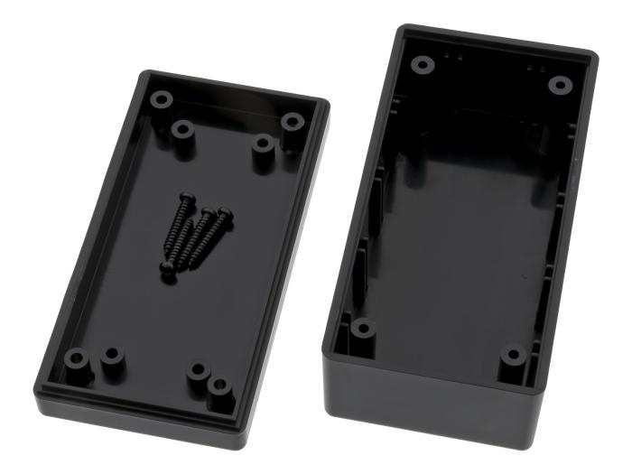 Apparatlåda 95x48x38mm svart @ electrokit (3 av 3)