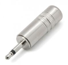 2.5mm hane 2-pol mono metall @ electrokit