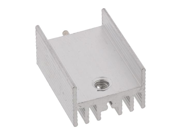 Kylfläns TO-220 21x16x11 mm 18K/W aluminium @ electrokit (2 av 2)