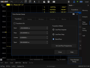 Time Domain Analysis SHN900-TDA @ electrokit