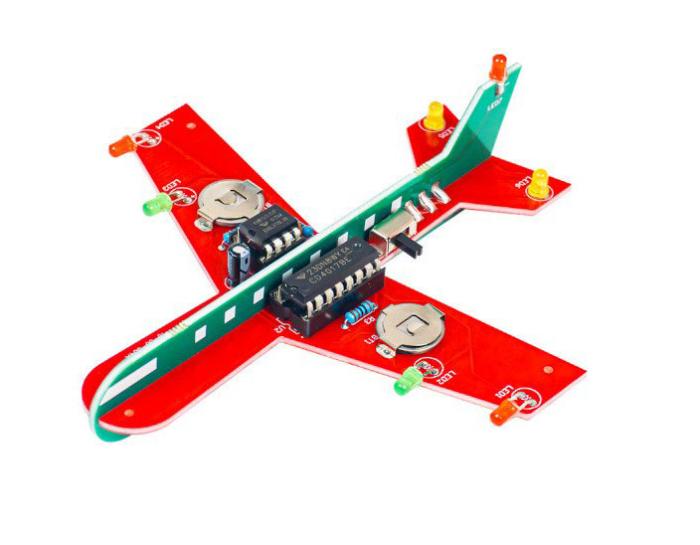 Flygplan med blinkande LEDs - Byggsats @ electrokit (1 av 3)