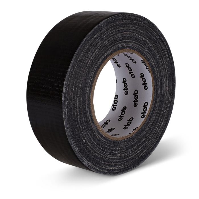 Silvertejp / vävtejp svart 50m 48mm @ electrokit (1 av 1)