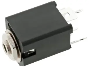 3.5mm hona 3-pol stereo chassi brytare @ electrokit