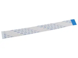 FPC-kabel 15-pol 1.0mm 150mm motsatt-sida @ electrokit