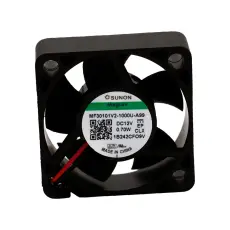 Fläkt 30x30x10mm 12VDC 20dBA 7.8m³/h @ electrokit