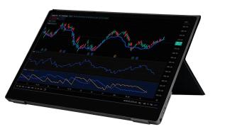 LCD-monitor 13.3" HDMI/USB-C 1920x1080 IPS med touch @ electrokit